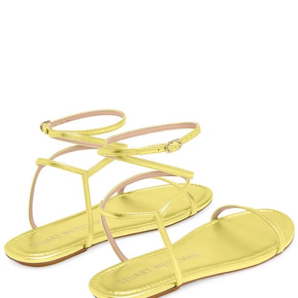 STUART WEITZMAN BARELY NUDE NEON FLAT SANDAL - Picture 7 of 11